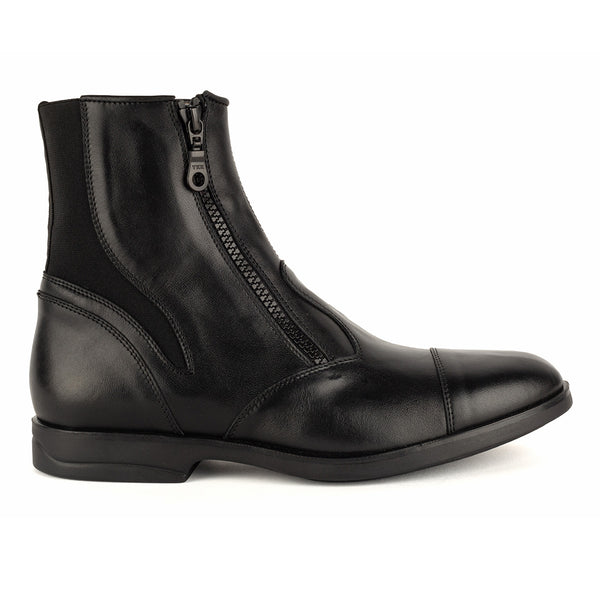 33090 Giorgia Black<br>Short boots in black calf leather