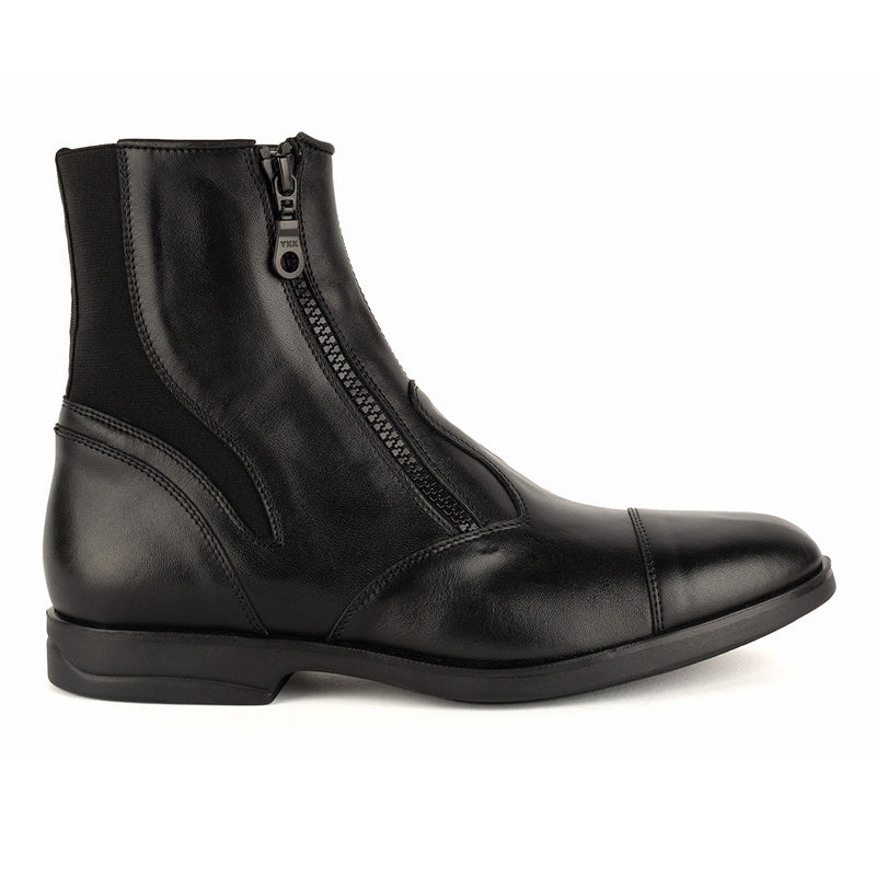 33090 Giorgia Black<br>Short boots in black calf leather
