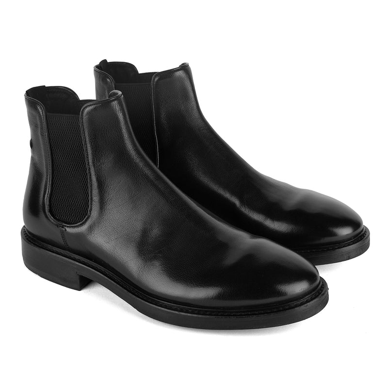 IVAN 91008<br> Classic Black Chelsea Boots