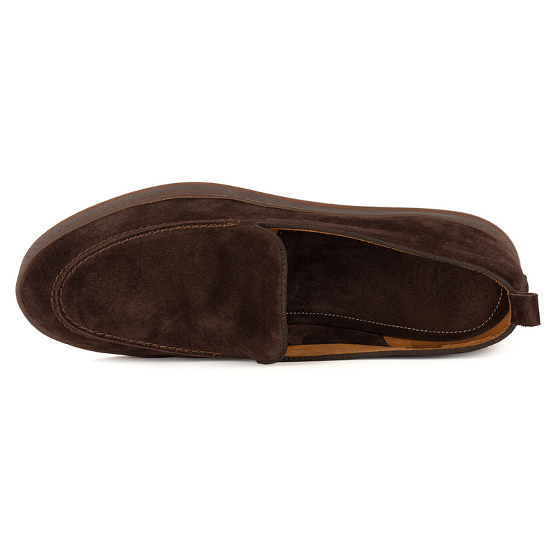 JASON 94020<br>Dark brown suede slip-ons