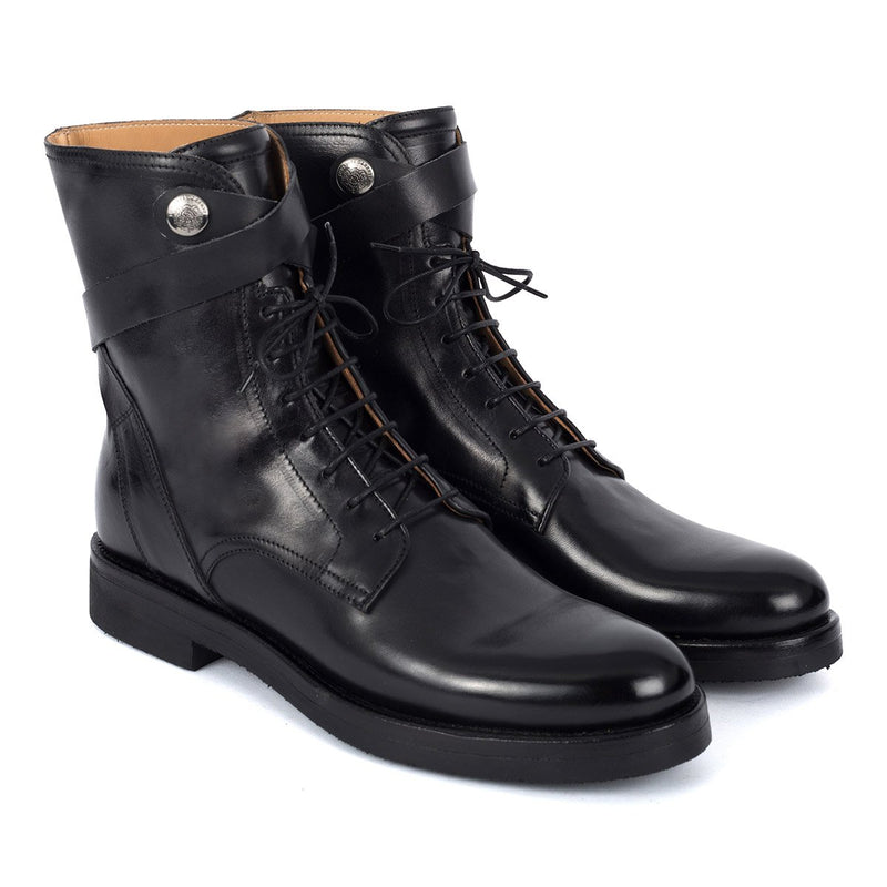 CAMIL 70021<br>Black lace-up boots