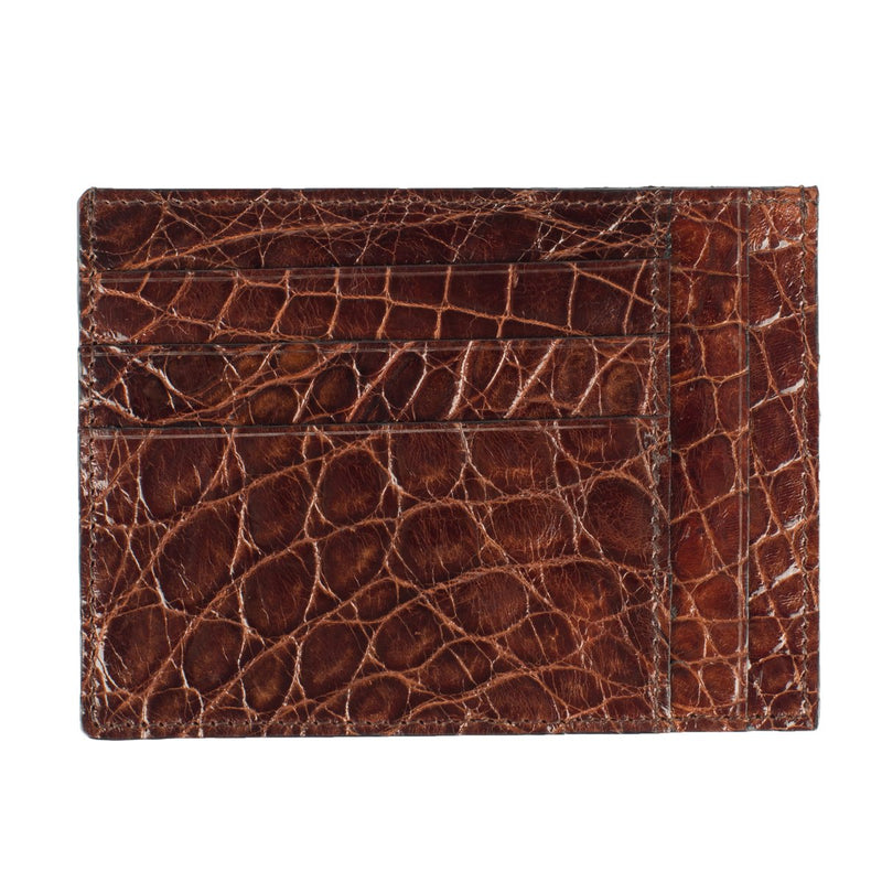 Card Holder in Crocodile Leather